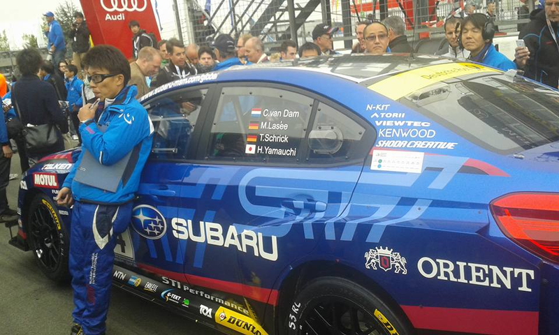 Subie on the grid at the N24.